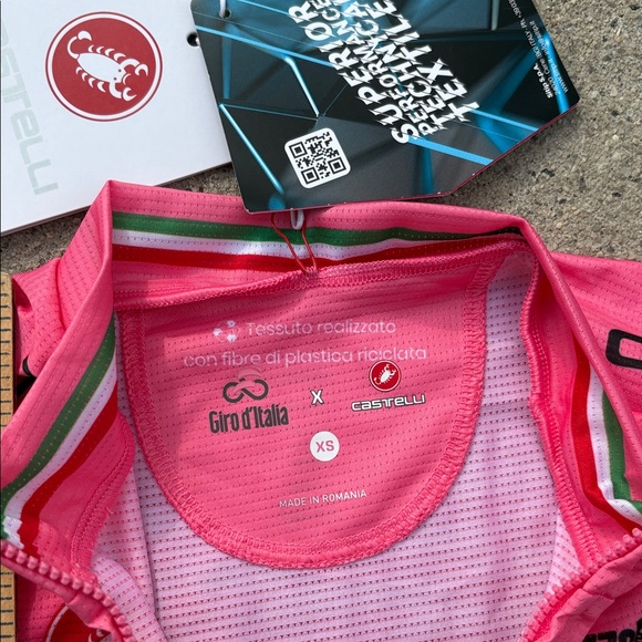 Castelli Pink Cycling Jersey - Picture 4 of 9